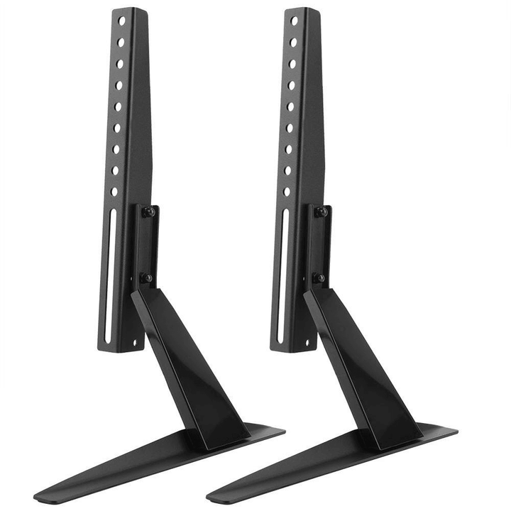 2Pcs Portable Foldable Tripod TV Stand Adjustable Height Monitor Bracket Mount for 26" to 50" Flat Screen