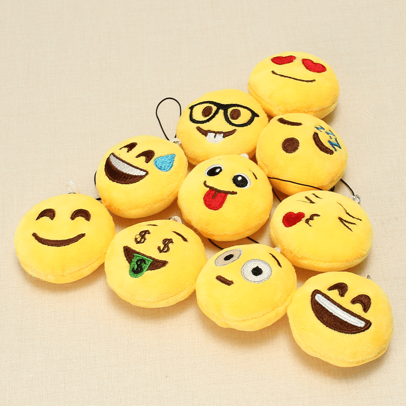 13PCS 5.5CM Emotion Pendant Cute Fun Phone Pendant Home Decoration