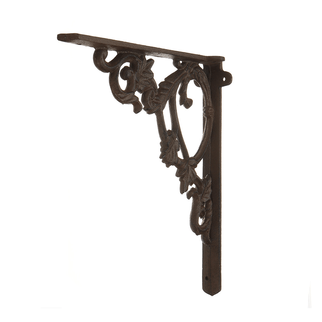 23√ó23.5√ó2Cm Wall Shelf Mount Bracket Cast Iron Support Mounted Supporter Home Garden Rusty