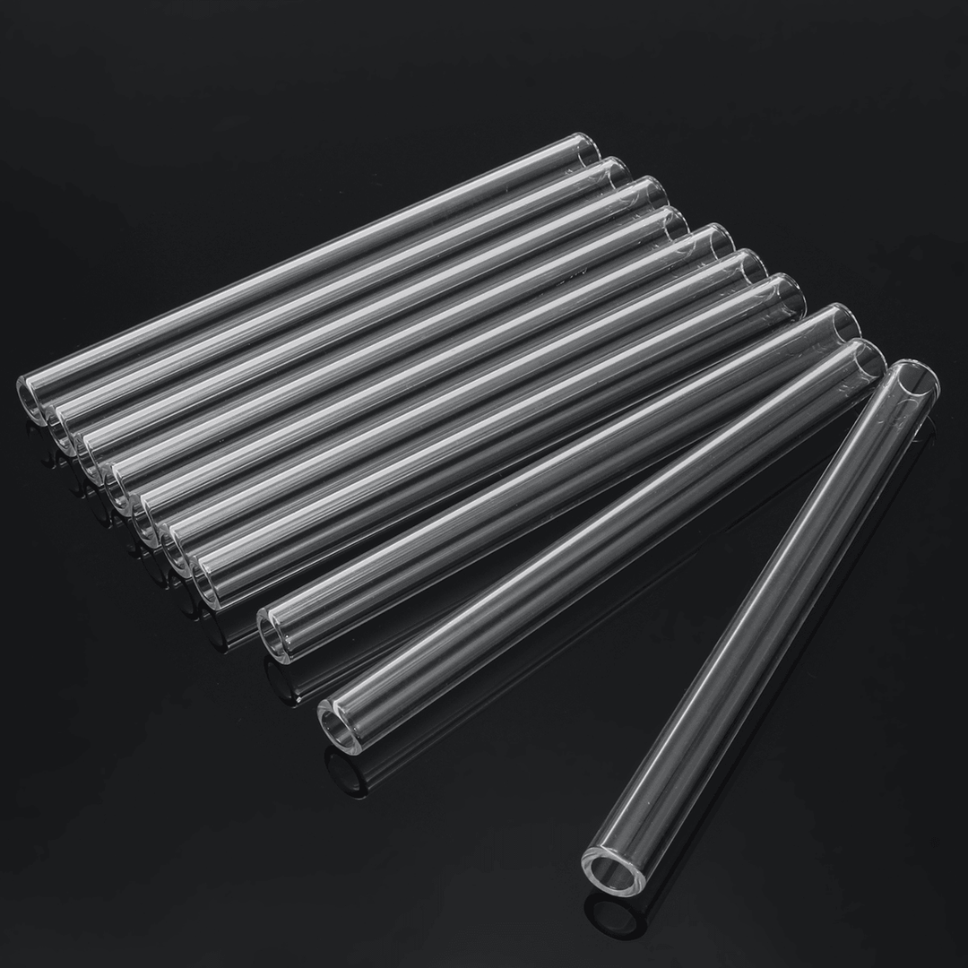 10Pcs 150X10X1.5Mm Length 150Mm OD 10Mm 1.5Mm Thick Wall Borosilicate Glass Blowing Tube Lab Factory School Home Tubes