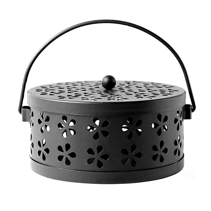 Ipree¬Æ Metal Mosquito Box Portable Mosquito Burner Fireproof and Anti-Scalding Outdoor Camping Home Incense Holder