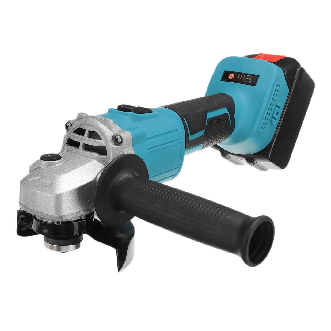 100Mm Brushless Cordless Angle Grinder 3 Gears Polishing Grinding Cutting Tool with Battery Also for for Makita 18V Battery