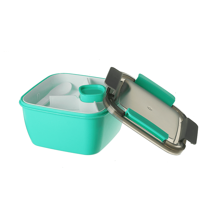 Portable Sealed Divider Bento Lunch Box Container Leak-Proof Food Stroage Case Camping BBQ Tableware