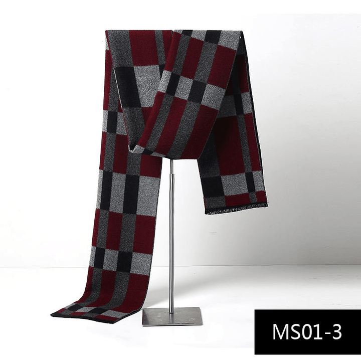 Men'S Autumn and Winter Cashmere Warm Scarf