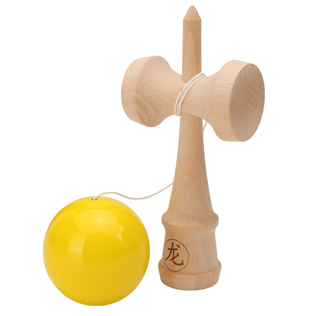 Wood Kendama Toy Professional Solid Skillful Juggling Ball Children Game Skill Toy - MRSLM