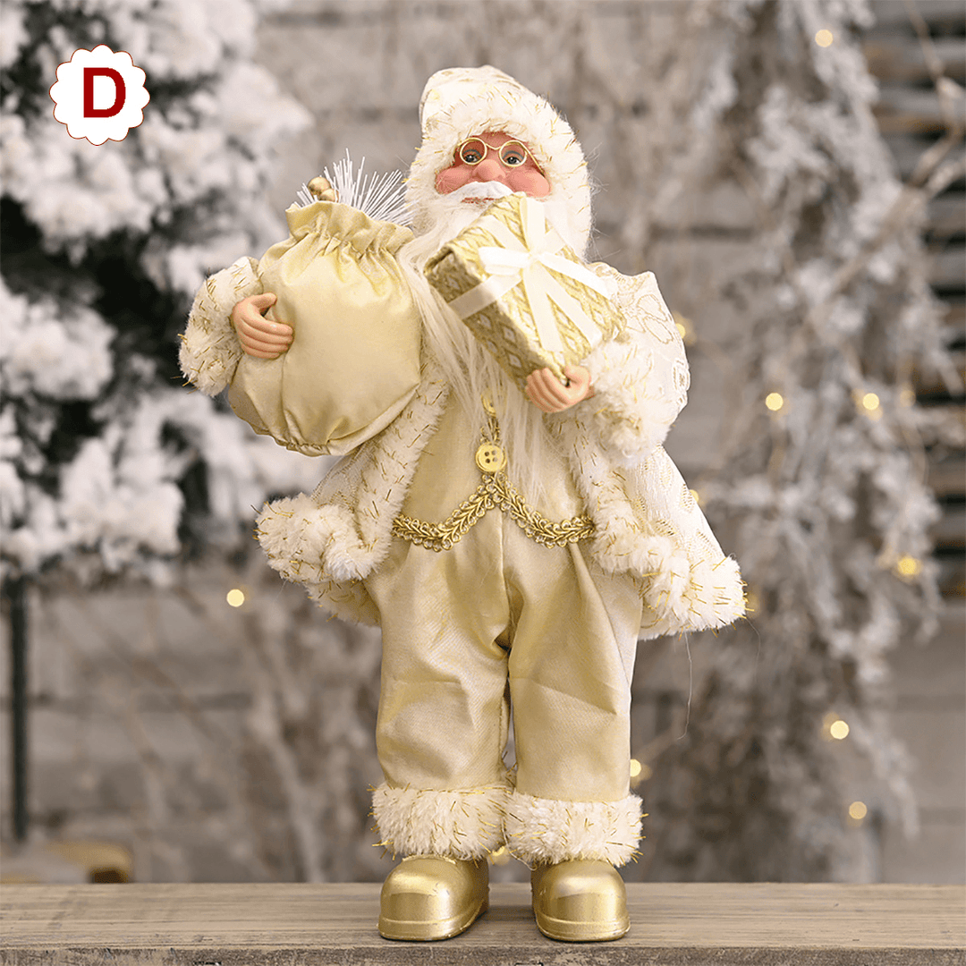 Santa Claus Doll Merry Christmas Tree Figurine Ornament Kid Toy Gift Desktop Decoration - MRSLM