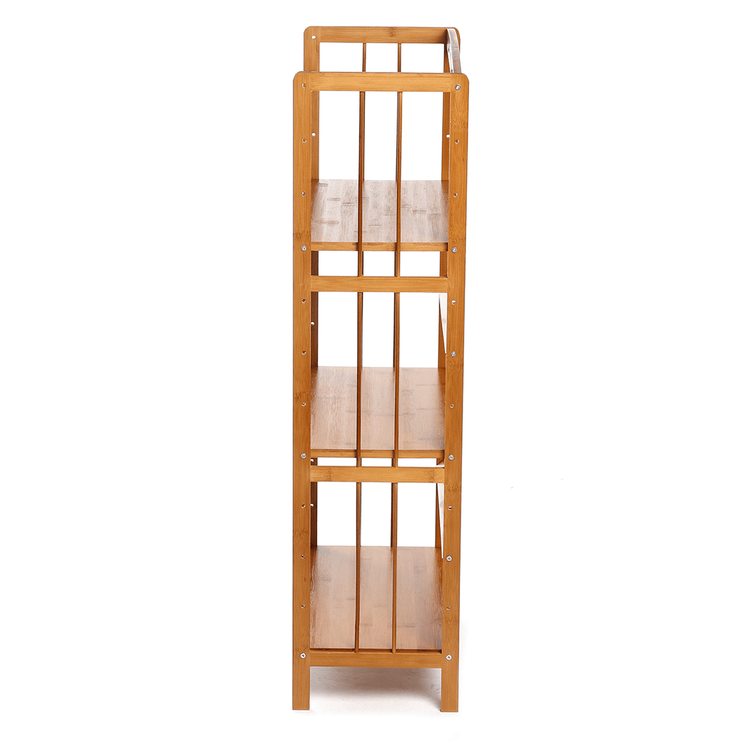 3 Layers 50/70Cm Wood Holder Bookshelf Space Saving Floor Bookcase for Creative Modern Small Home Decoration