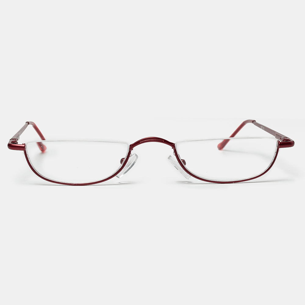 2 Color Half Frame Half Arc Frame Reading Glasses