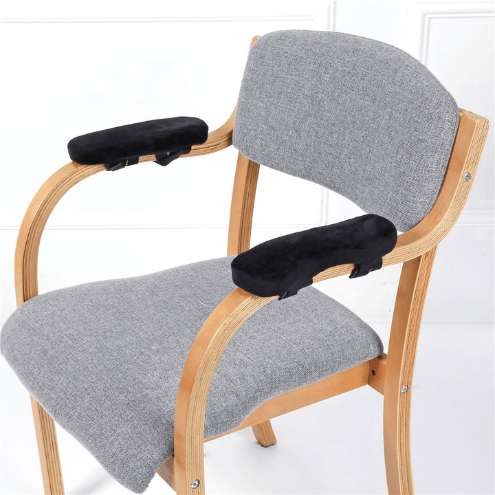 2Pcs Chair Armrest Pad Ultra-Soft Memory Foam Elbow Pillow Support Universal Fit for Home or Office Chair for Elbow Relief