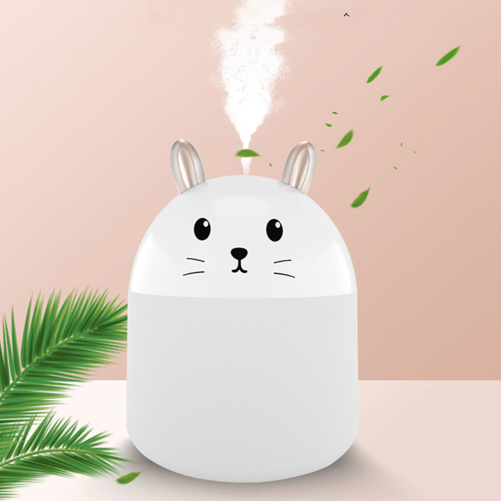 250Ml LED Mini Humidifier USB Nightlight Humidifier Aroma Essential Oil Diffuser