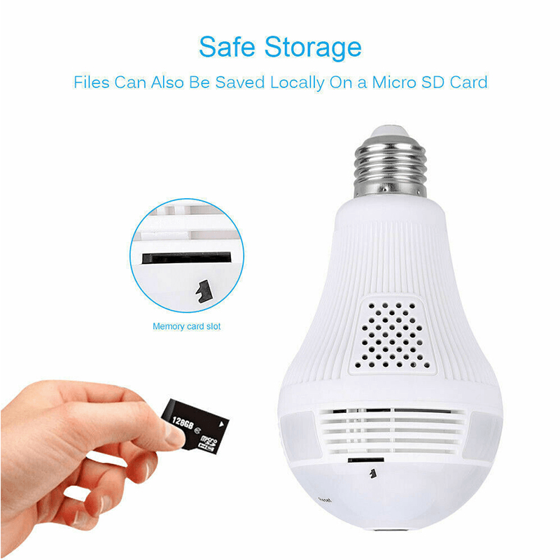 360¬∞ Panoramic Wifi 960P IP Camera Light Bulb Home Security Video Camera Led Cam Wireless CCTV Surveillance Fisheye Network Work with ICSEE APP