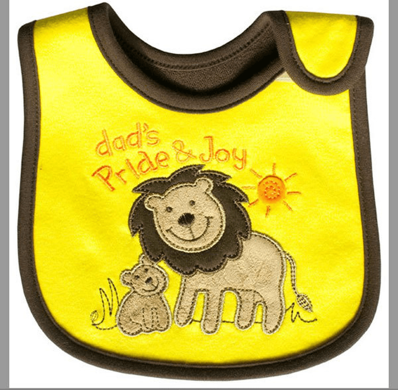 Baby Cartoon Bib Three-Layer Cotton Waterproof - MRSLM