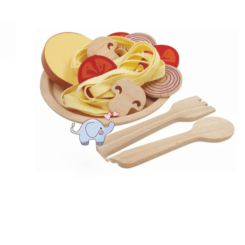 Wooden Playset Cooking Pasta Spaghetti