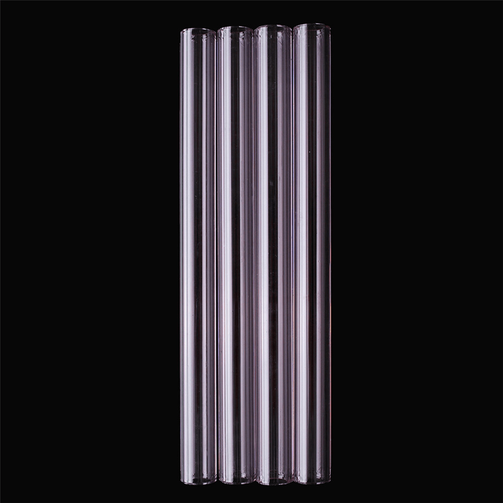 4Pcs 150Mm Transparent Purple Borosilicate Glass Tube Tubing Pyrex Tubes Blowing Tube Test Tube 12Mm OD 2.2 Thick Wall