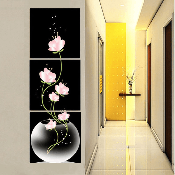 3Pcs Modern Abstract Flower Art Canvas Print Paintings Picture Home Wall Decor