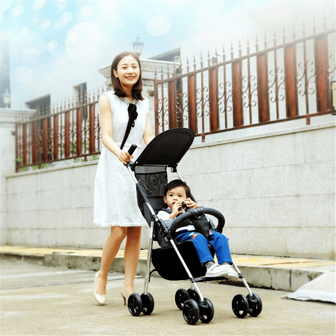 Foldable Baby Stroller Kid and Infant Pushchair Lightweight Child Safety Seat