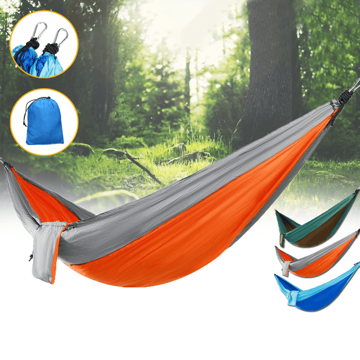 Ipree¬Æ Double Person Hammock Nylon Swing Hanging Bed Outdoor Camping Travel Max Load 300Kg