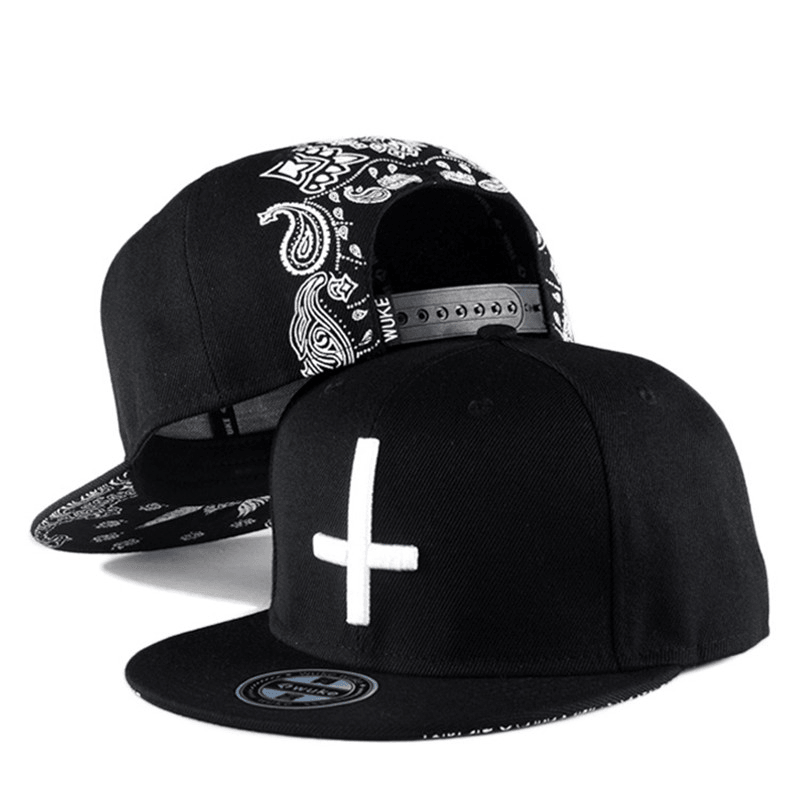 Trendy Street Dance Cross Embroidered Baseball