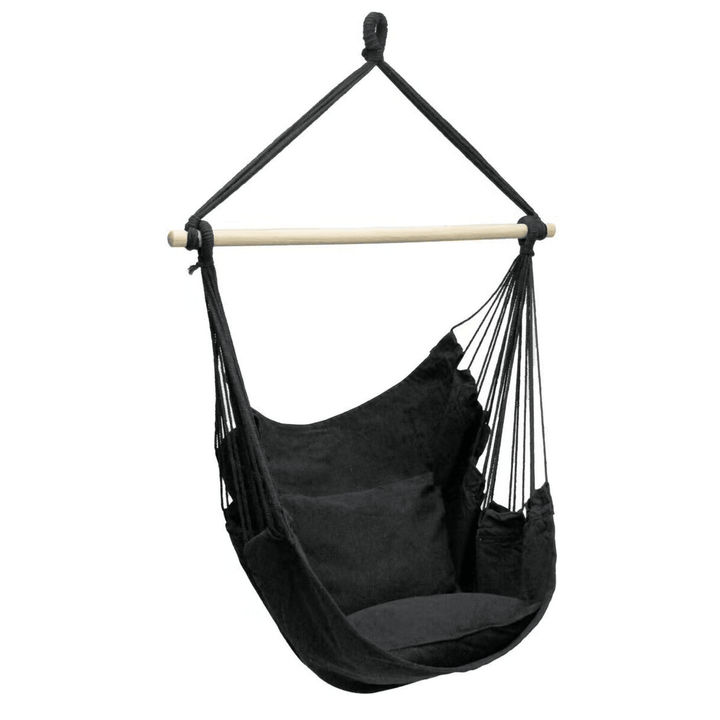 Portable Hanging Hammock Chair Swing Seat Home Garden Outdoor Camping Pillows