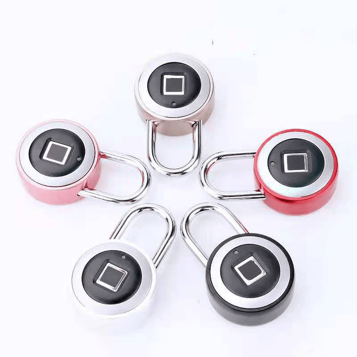 Smart Fingerprint Door Lock Padlock USB Charging Waterproof anti Theft APP Bluetooth Remote Keyless for Cabinet Luggage Dormitory 0.5 Second Unlock