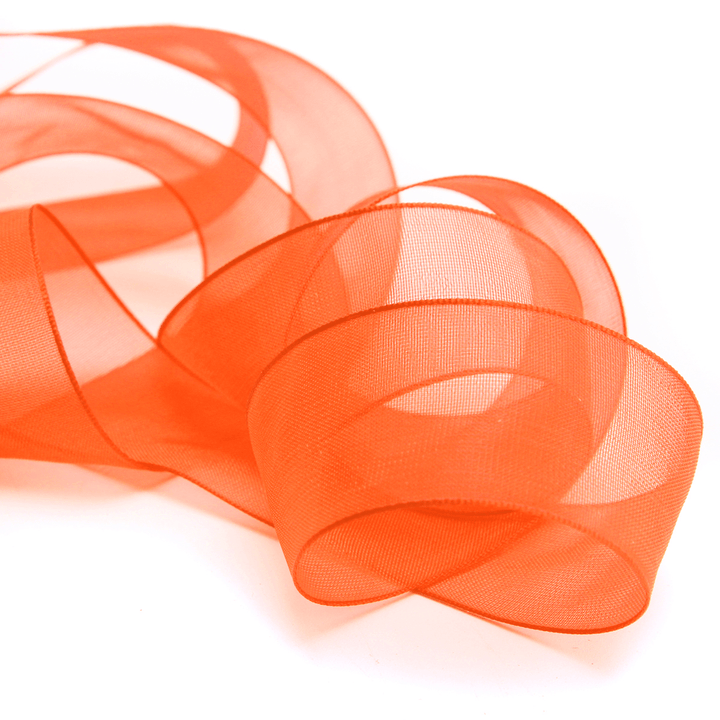 50 Yard 25Mm Transparent Organza Ribbon Wedding Party DIY Decoration