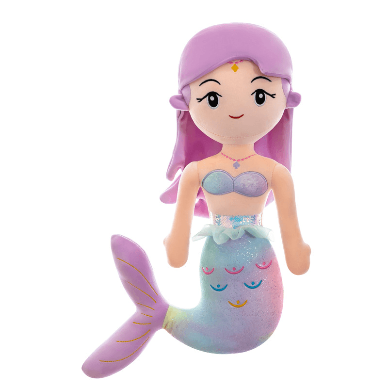 Mermaid Doll Cute Girl Heart Plush Toy Sea Animal Sleep with Comfort Pillow Doll