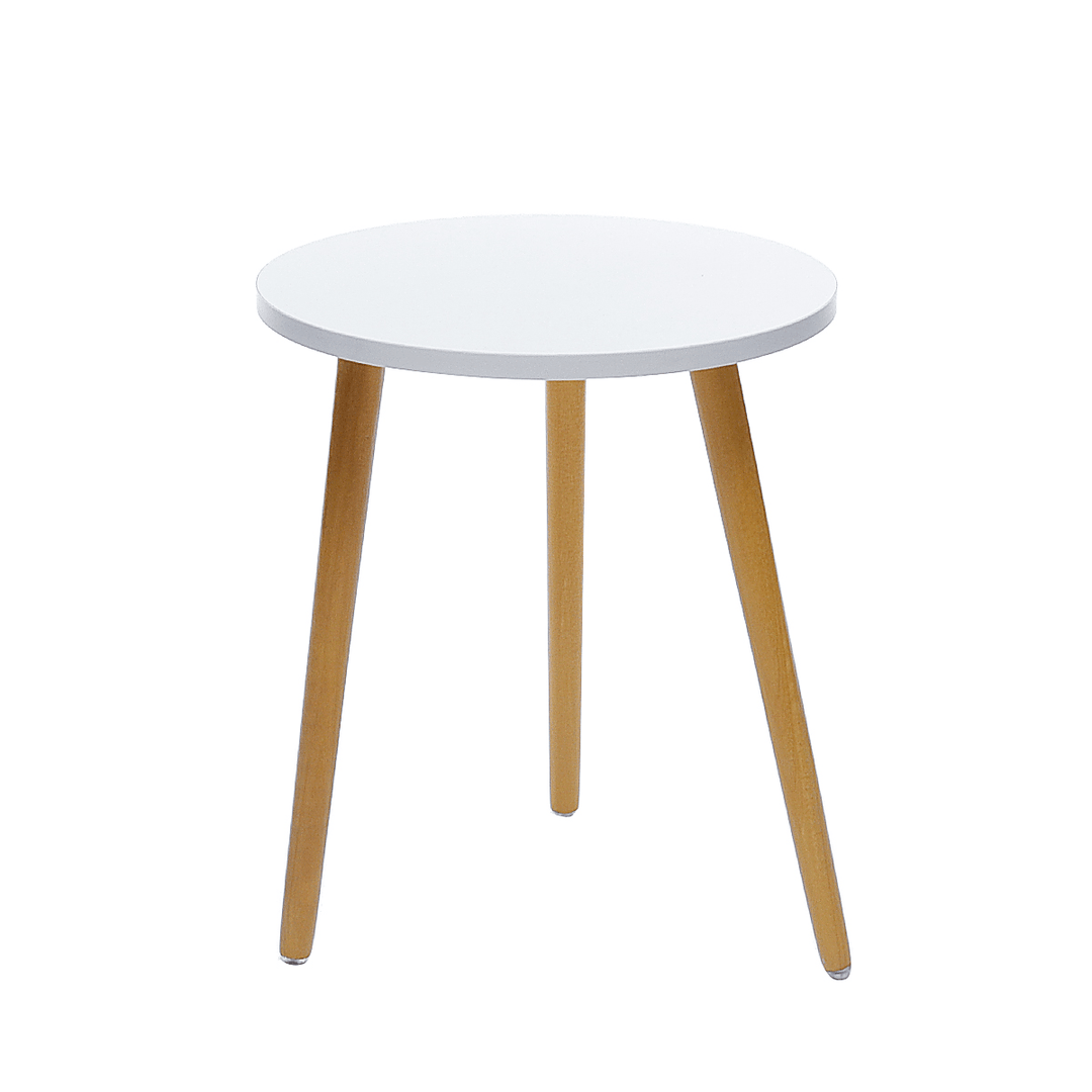 Mansifeier Mini round End Table Anti-Skid Smooth Desktop Solid Wood Durable for Living Room