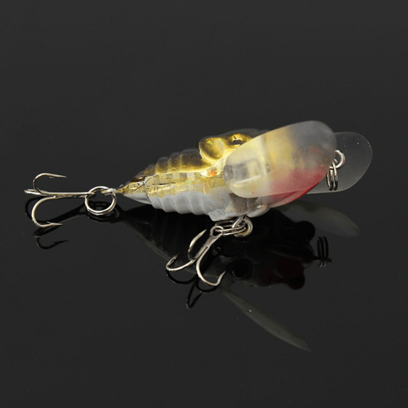 1Pcs Cicada Minnow Fishing Lure Hard Tackle Bait Fishing Hook Bass Crankbaits Hook