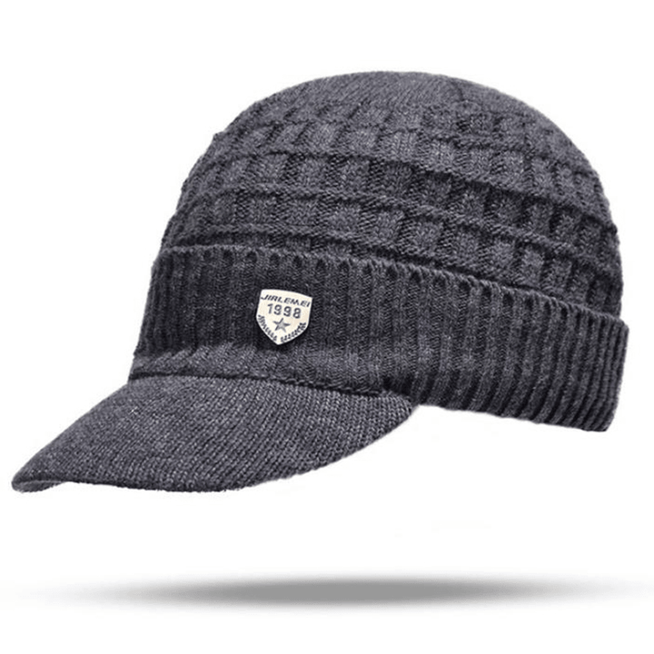 Knitted Hat Pleated Cap to Keep Warm