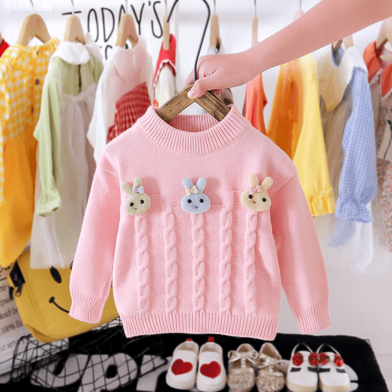 Children'S Western Style Pullover Sweater - MRSLM