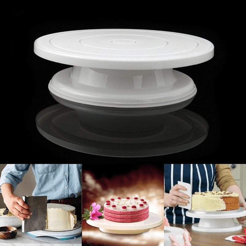 Cake Turntable Rotating Anti-Skid round Cake Decorating Stand Rotary Plate Kitchen DIY Baking Tool Baking Mold