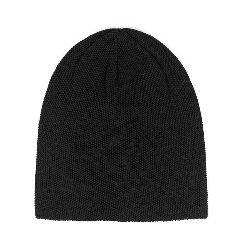 Men and Women All-Match Pure Color Broken Point Plain Acrylic Knitted Hat