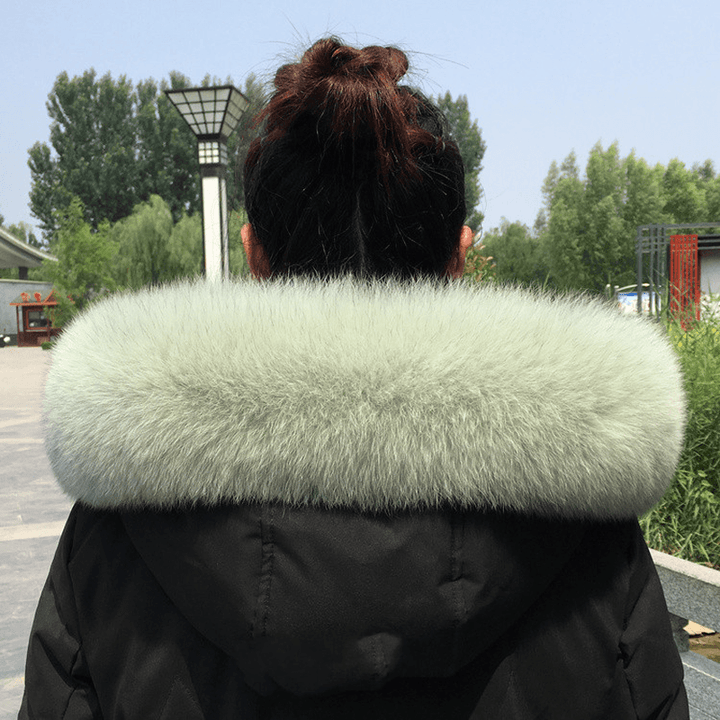 Collar Real Fur Men and Women Autumn and Winter Scarf Neck