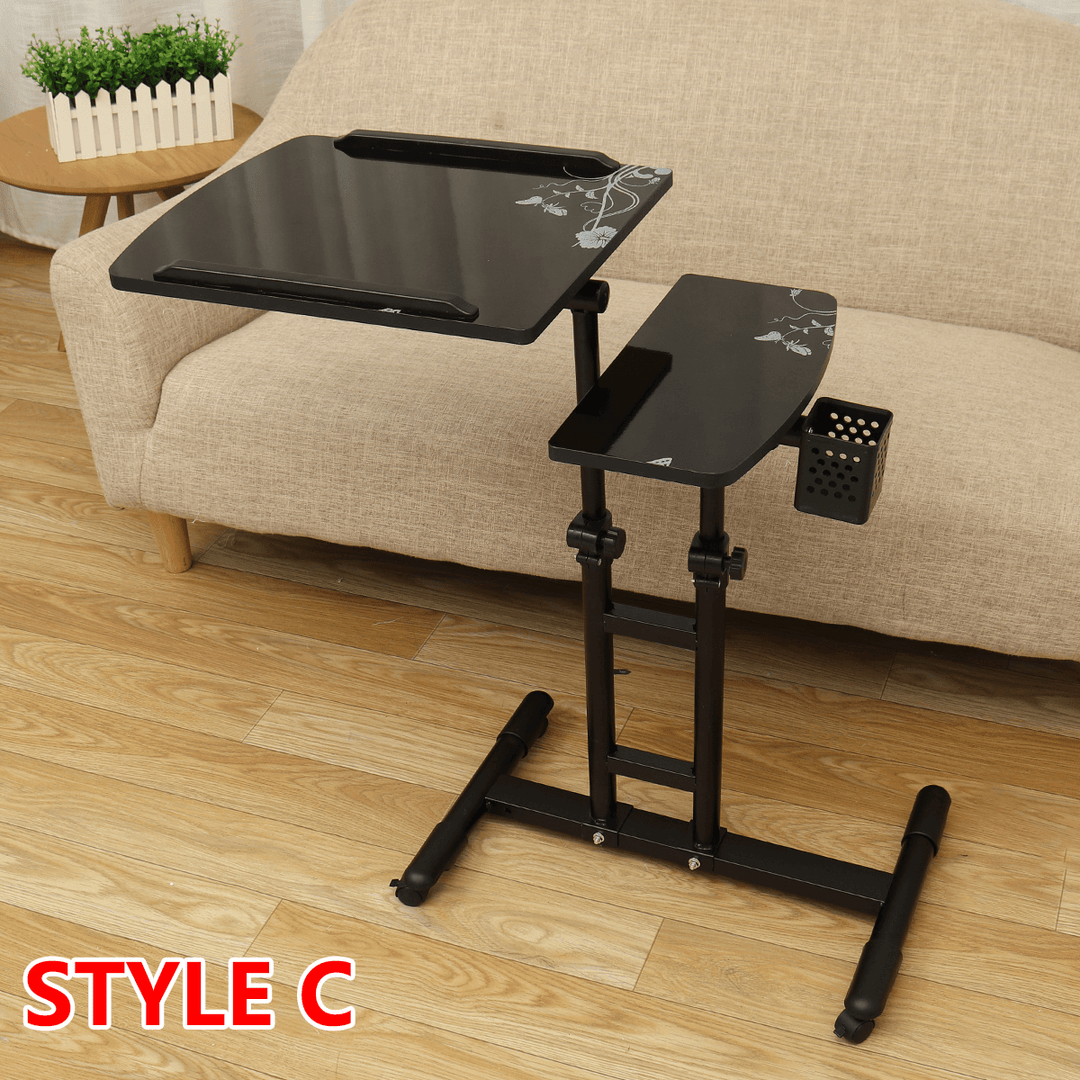 Folding Computer Desk Height Adjustable Portable Laptop Table Stand Lap Sofa Bed Tray - MRSLM