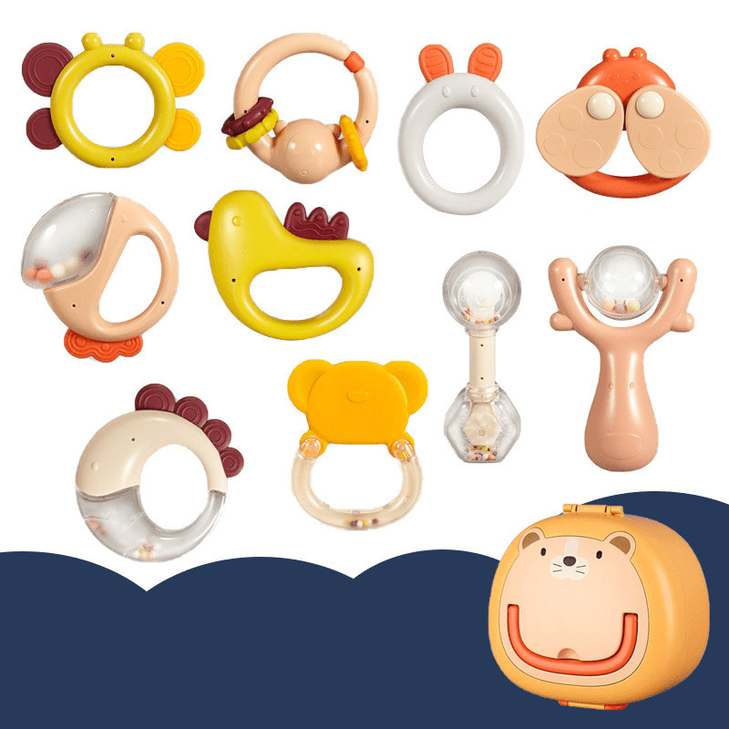 Baby Rattle Plastic Toy Gift Box Set