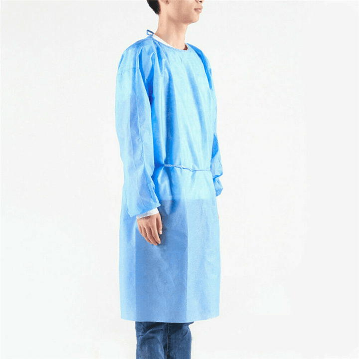 140Cm Disposable Bandage Coveralls Gown Dust-Proof Isolation Clothes Labour Suit Non-Woven Security Protection Clothing