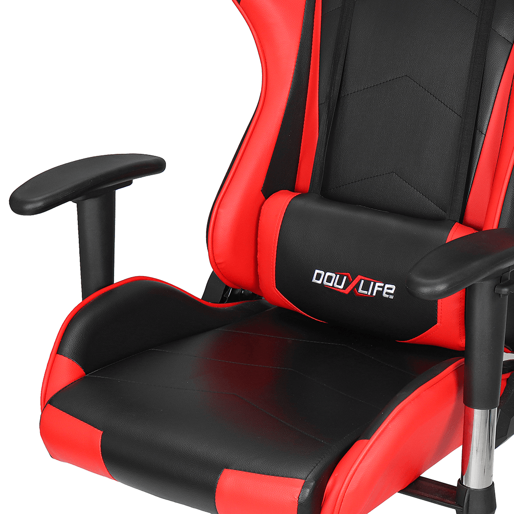 Douxlife¬Æ Racing GC-RC01 Gaming Chair Ergonomic Design 180¬∞Reclining with Thick Padded High Back Added Seat Cushion 2D Ajustable Armrest for Home Office