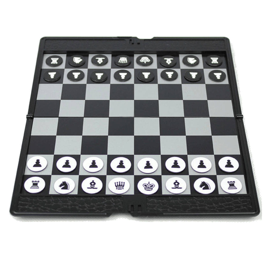 Folding Magnetic Chess Set Portable Wallet Pocket Chess Board Puzzle Kids Adult Games Indoor Outdoor Travel