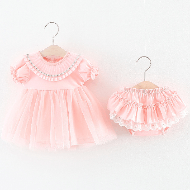 Female Baby Dress, Girls Summer Short Sleeved Princess Skirt, Infant Children'S Wear 0-1-2-3 Half Year Old 782 - MRSLM