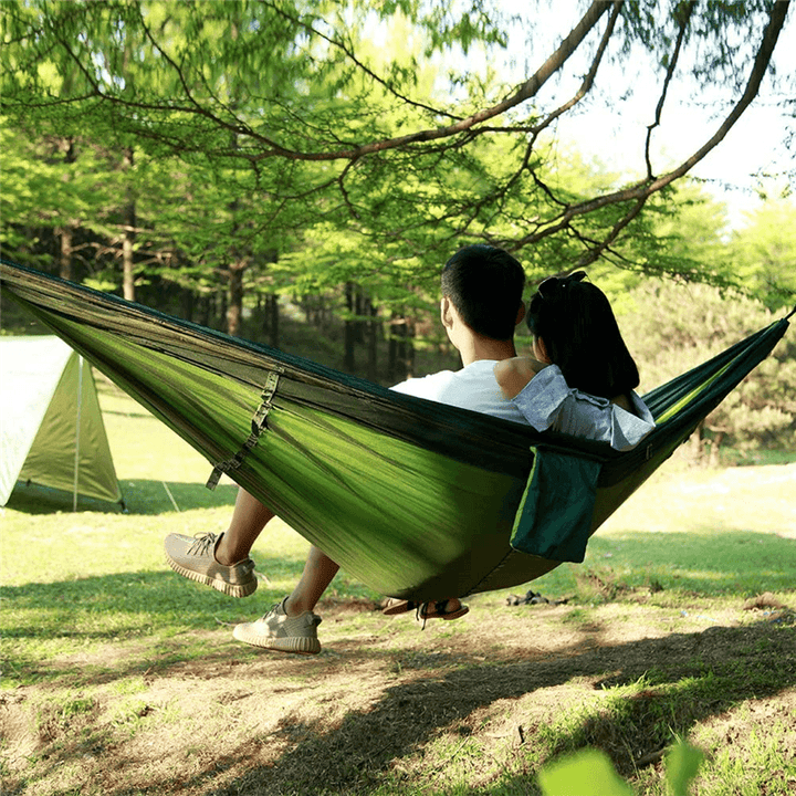 Ipree¬Æ 1-2 Person Camping Hammock+Mosquito Net Mesh+Rain Tarp Cover Sleeping Bed Swing Chair Outdoor Hunting Climbing