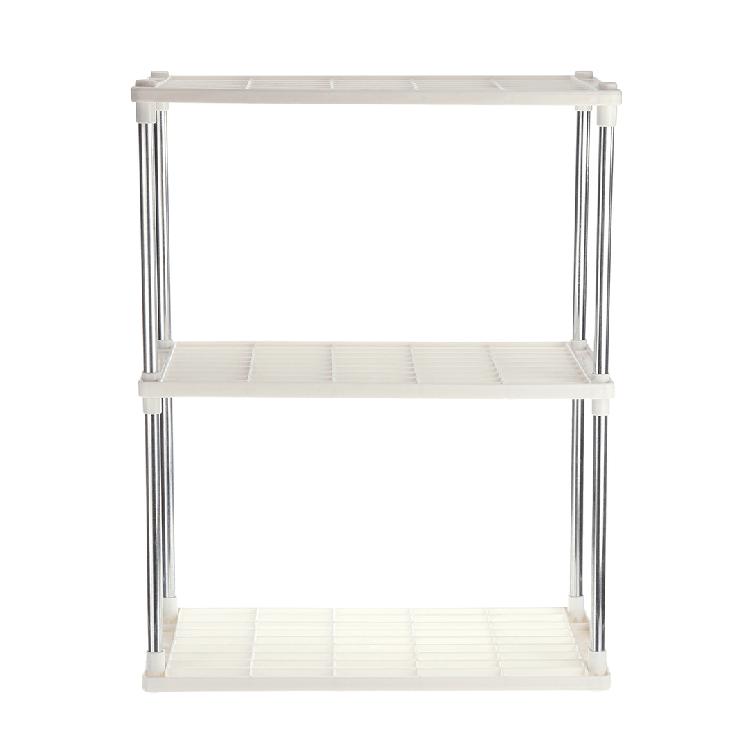 1/2/3/4 Layer Shelf Kitchen Bathroom Plastic Holder Storage Rack Organizer - MRSLM