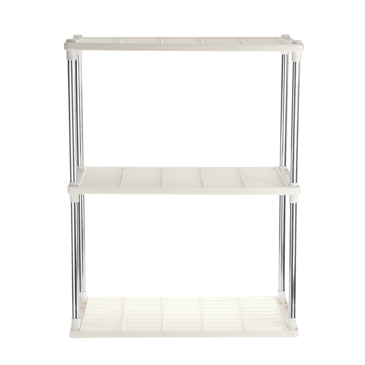 1/2/3/4 Layer Shelf Kitchen Bathroom Plastic Holder Storage Rack Organizer - MRSLM