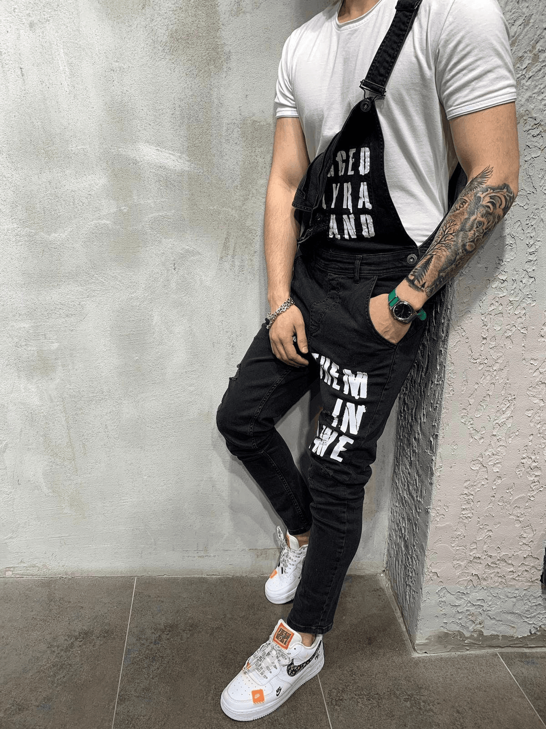 New Style Overalls Slim Slimming Men'S Trousers