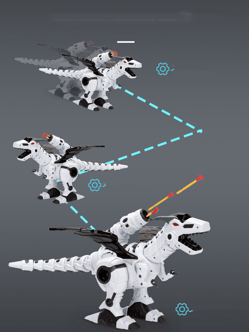 Boy Remote Control Dinosaur Can Spray Electric Can Breathe Fire