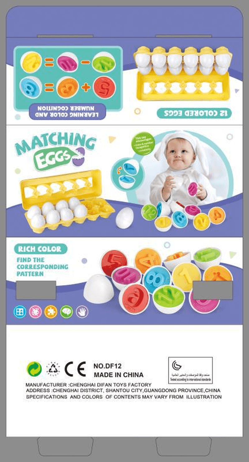 Early Education Assembling Toy Matching Eggs