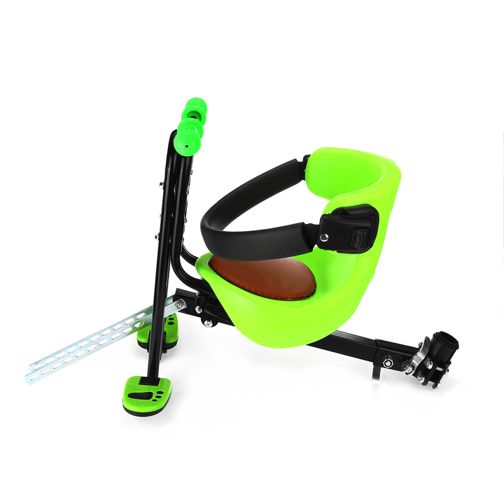 BIKIGHT Bike Baby Seat Safety Kids Saddle Handrail Chair with Foot Pedals Support Back Rest Outdoor Cycling