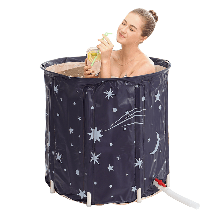 5-Layer Adult Baby Portable Folding Bathtub PVC Material With/Without Cover Khan Steaming Bucket