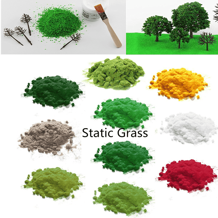 30G 2Mm Simulation Woodland Scenics Static Grass Flock Scatter Scenery Grass Decorations