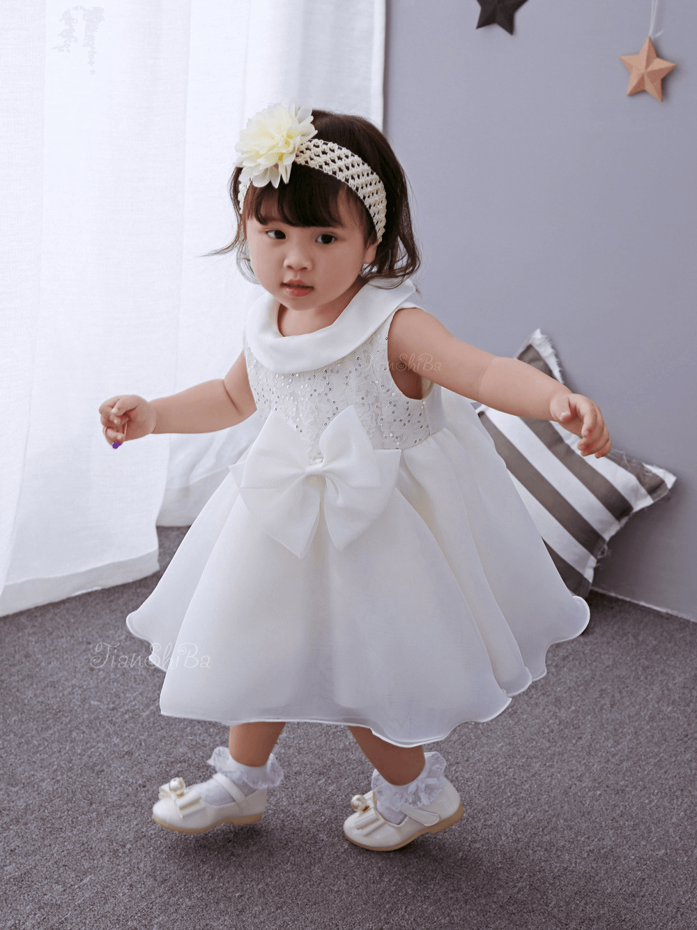 2021 Summer Baby Dress Dress, Full Moon, 100 Year Old Wedding Dress, Wash Dress, Baby Princess Skirt