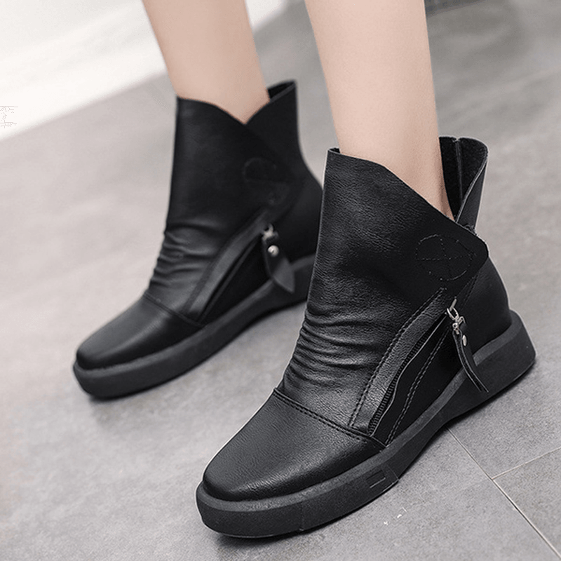 Flats Lace up Ankle Boots